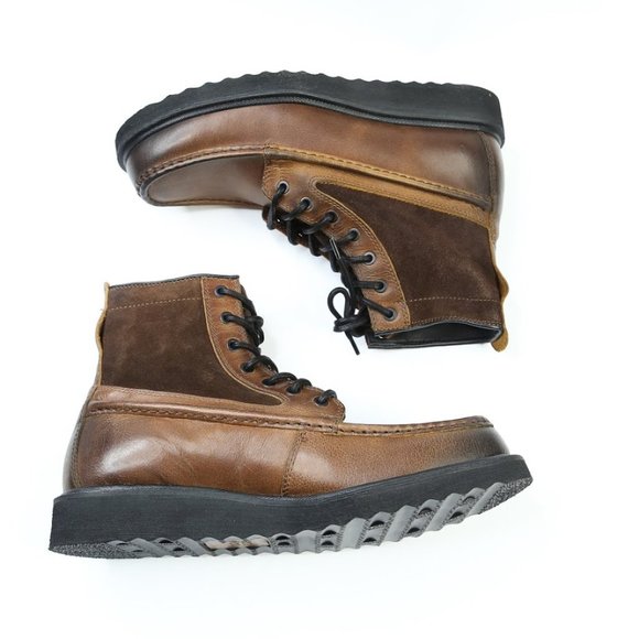 FRYE Mens Montana Moc Brown Leather Boots NEW wBox - Picture 2 of 8